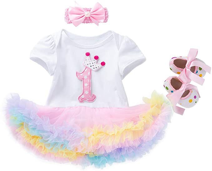First Birthday Girl Party Dress | Baby Girl 1st Birthday Outfit - Girl 1st  Party - Aliexpress