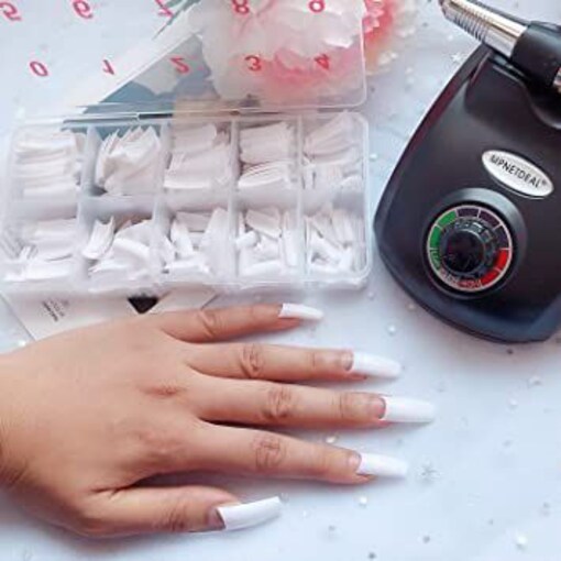 Shop Viya 500Pcs False Nail Tips Fake Half Cover Artificial Acrylic Nails |  Dragon Mart UAE