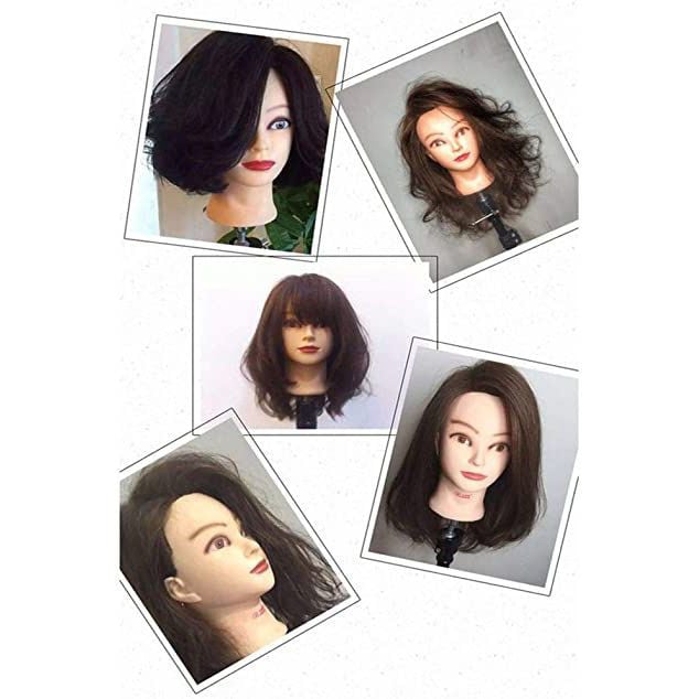 Shop Jymeifad Full Real Hair Head Hairdressing Dummy Head Real Hair Model  Head | Dragon Mart UAE