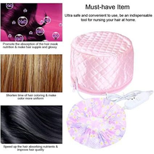 Buy Online Hair Steamer Cap Beauty Steamer Nourishing Hat Hair Thermal  Treatment in UAE 