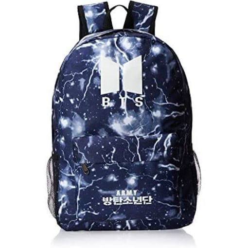 Shop Generic KPOP BTS Army Galaxy Design Backpack, Blue & White