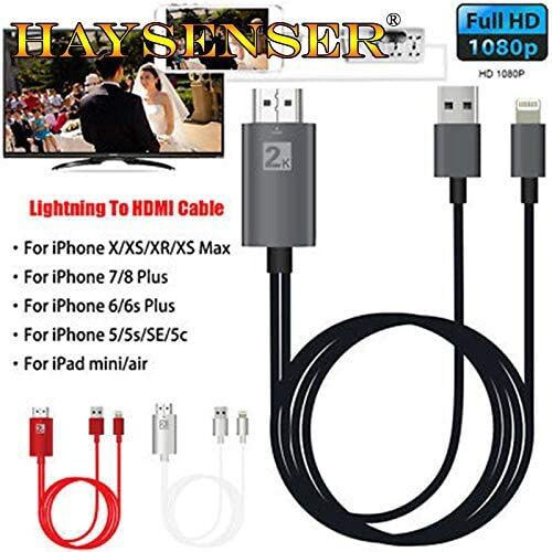 Adaptateur HDMI HDTV Câble 2m Pour iPhone - KayakMall