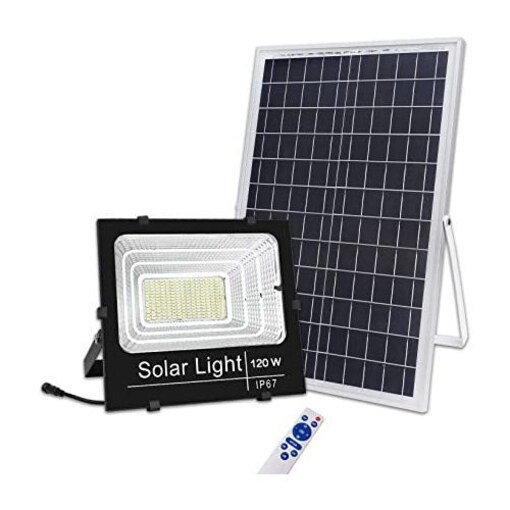 battery flood light with remote