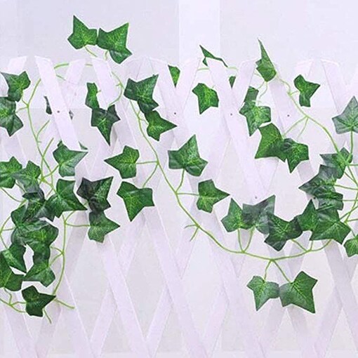 12pcs 25.2 m/83 ft Artificial Ivy Greenery Garland, Fake Vines Hanging  Plants Backdrop for Home Room Bedroom Wall Decor, Faux Green Leaves for  Jungle Theme Party Wedding Decoration