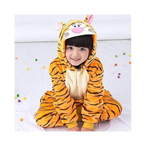 Shop Gaoshi Kids Tiger Costume Animal Onesie Pajamas Halloween Dress Up |  Dragon Mart UAE