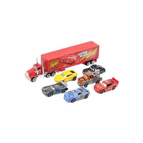 Shop Rusteze Pixar Cars Lightning McQueen with Mack Truck Collectible |  Dragon Mart UAE