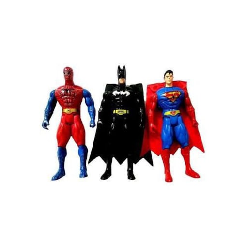 Shop Generic 3-Piece Spiderman Superman Batman Action Figures Set | Dragon  Mart UAE