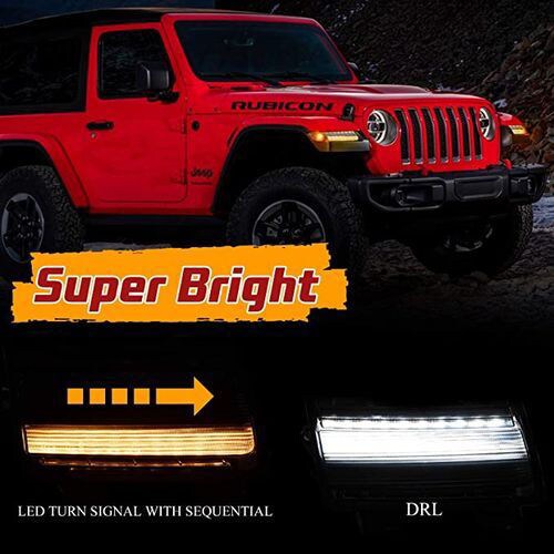 Shop Generic BUNKER INDUST JL Fender Light for Jeep Wrangler, White |  Dragon Mart UAE