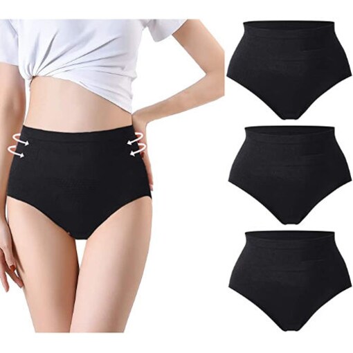 Shop Warm Sun Women's Breathable High Waist Panties - L, Pack of 3pcs
