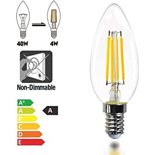 Decorative Bulb Inc.E14 40W Satin - Elettrotecnica Meridionale