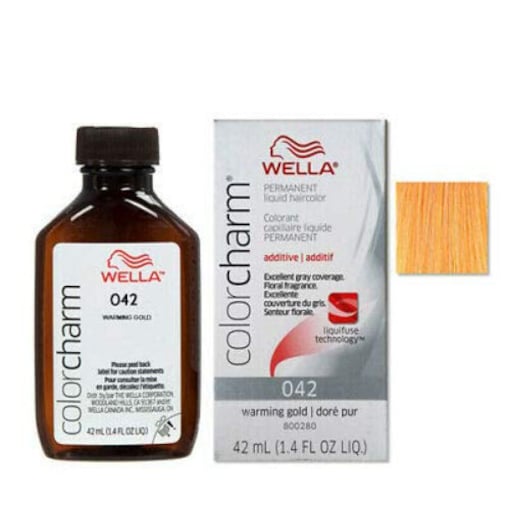 Buy Online Wella Color Charm Permanent Liquid Creme Hair Color, 042,  Warming Gold, 42ml in UAE 