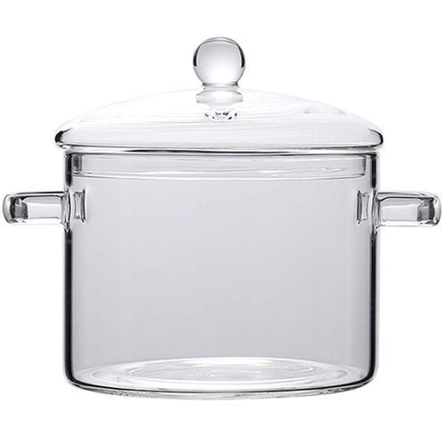Transparent High Borosilicate Glass Cooking Pot with Lid Soup Pot Dinner Set  Dinnerware Sets Tableware Cutlery Set - China Glass Cooking Pot with  Stainless Steel Handle and Glass Saucepan Cooking Glass Pot