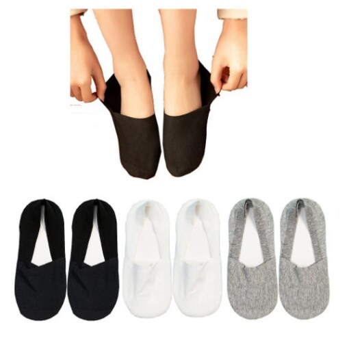 Shop Aoao Cotton Low Cut Liner Non Slip Hidden Invisible Socks for women