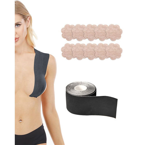 Shop Aoao AOAO Breathable Breast Lift Tape with Breast Petals Nipple Cover