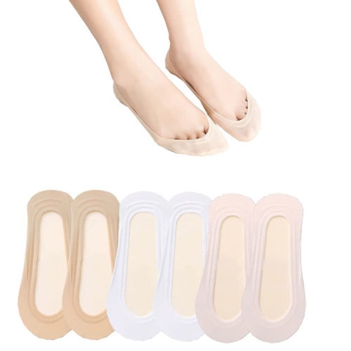 5 Pairs Ice Silk Silicone Non-slip Boat Socks Invisible Ultra Thin No Show  Socks Summer Moisture Wicking Low Cut Sock
