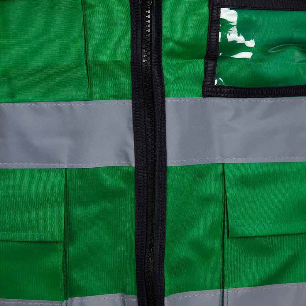 Shop Mer MER Safety High Visibility Reflective Work Vest With Pocket, Green