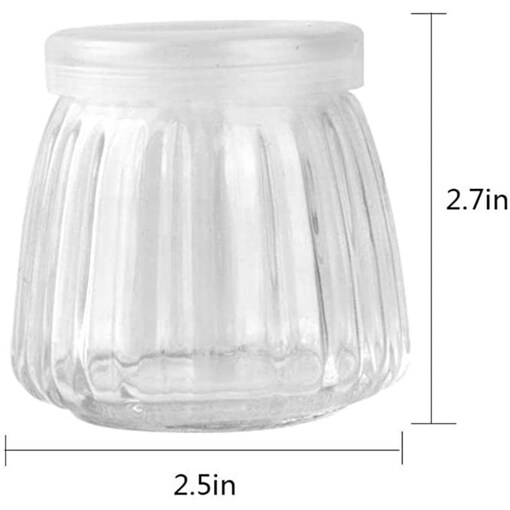 20 Pcs 4 oz Glass Jars with Lids - Yogurt Container - Yoghurt Jars for  Spices