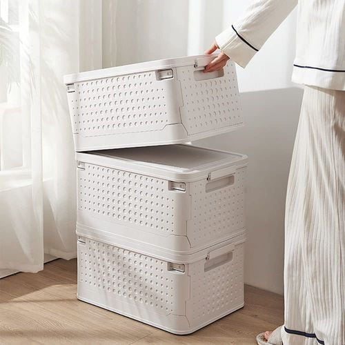Shop Ketuff Foldable Storage Box Clothes Organizer, Grey, Set of 3pcs