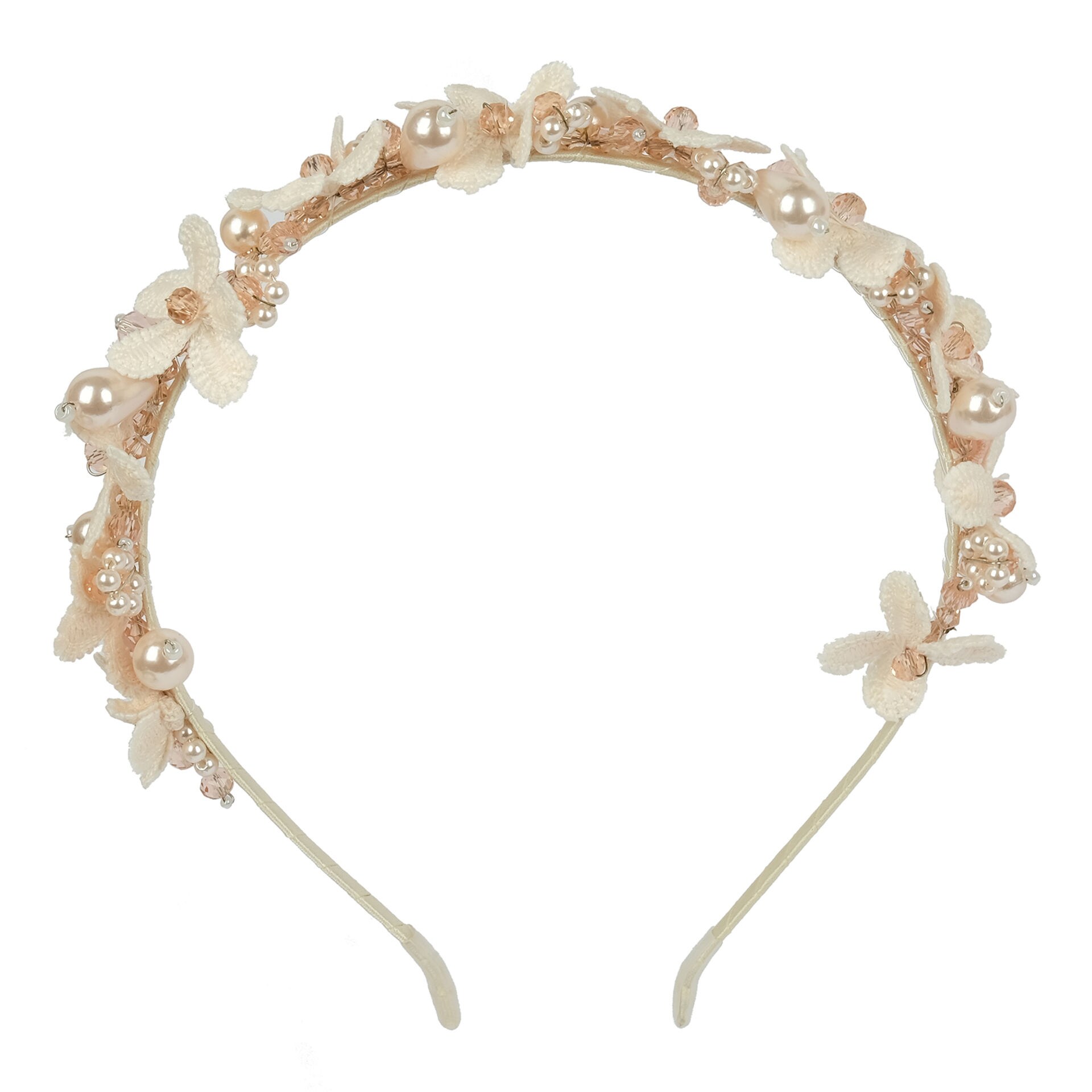 Shop Hi-So Girls Flower Design With Pearl Hair Band Baby Pink | Dragon Mart  UAE