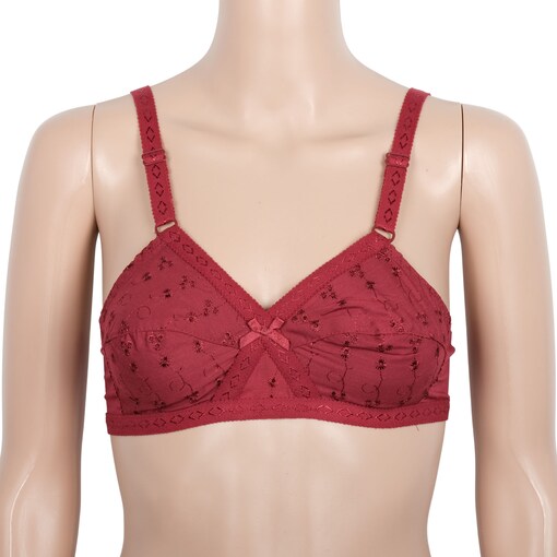 Buy Maroon Clothing Double Layered Non-Wired Full Coverage Sag Lift Bra -  Maroon at Rs.275 online