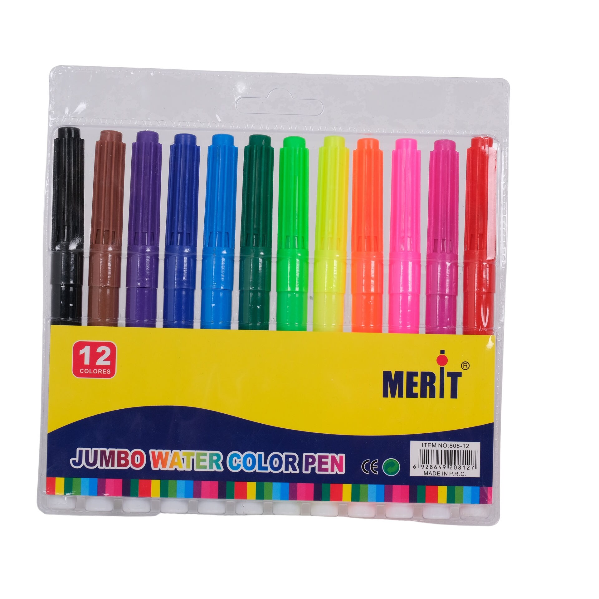 Shop Merit Jumbo Water Color Pen 12 Pcs Assorted