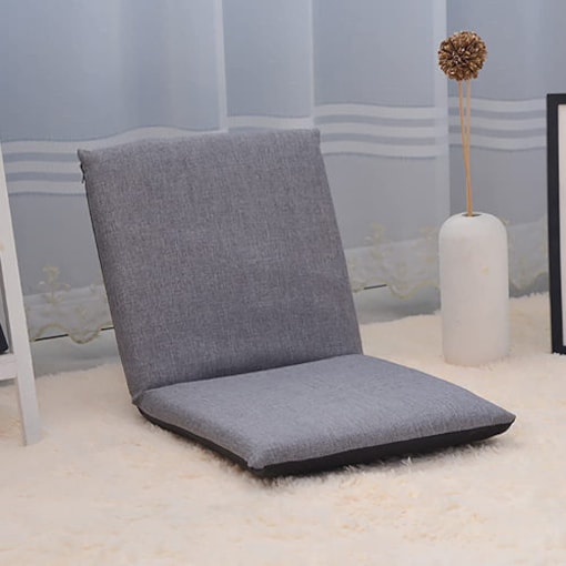 Shop Samall Floor Chair Sofa Cushion with Adjustable Backrest, Grey