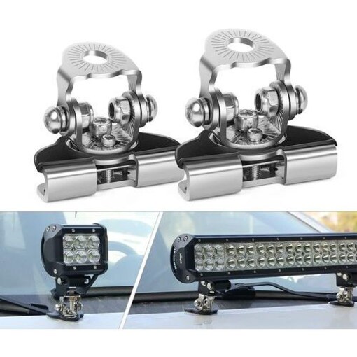 Shop Nilight LED Mounting Bracket for Off Road Jeep Truck - Set Of 2 Pcs | Mart UAE