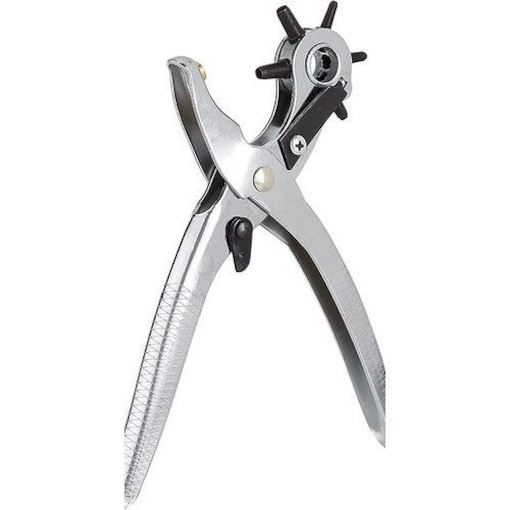 8 Heavy Duty Stainless Steel Leather Hole Punch Pliers With 6 Hole Sizes