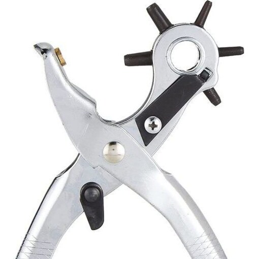 Generic Leather Hole Punch,Belt Hole Puncher for Leather, Revolving Punch  Plier Kit,Leather Punch Plier