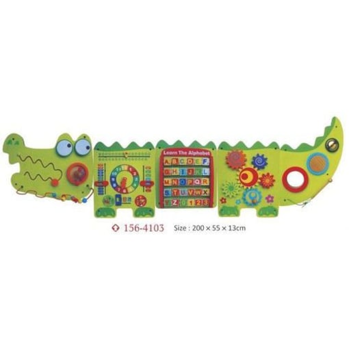 Crocodile 5-Activity Sensory Wall Panel Toy