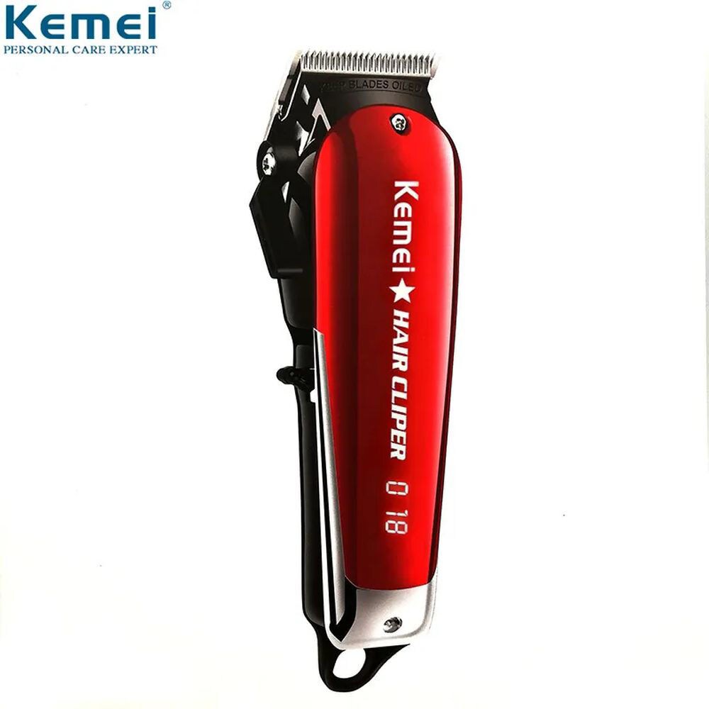 KEMEI Mens Hair Clippers for Hair Cutting Professional Cordless Hair Trimmer for Men LED Display