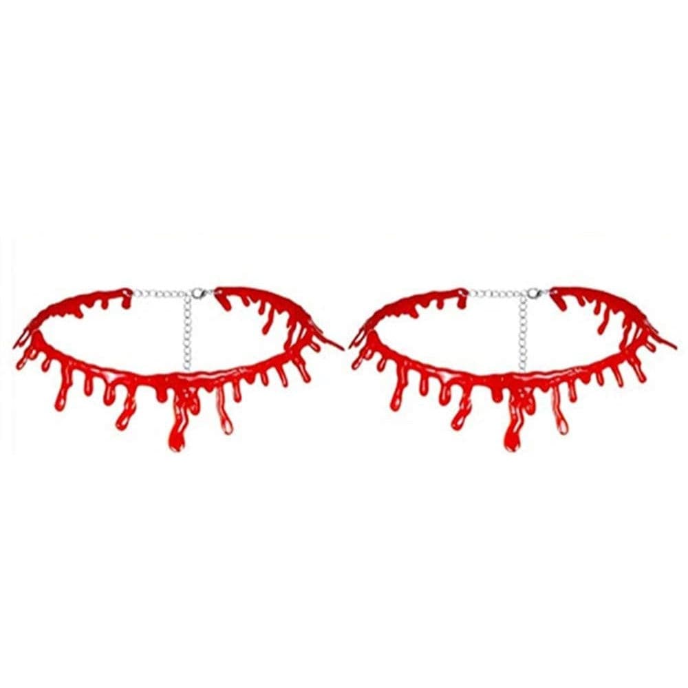 Unique Gift Dripping Blood Good Texture Imitation Pearls Halloween Party  Choker Necklace Women Necklace Costume Accessory - AliExpress