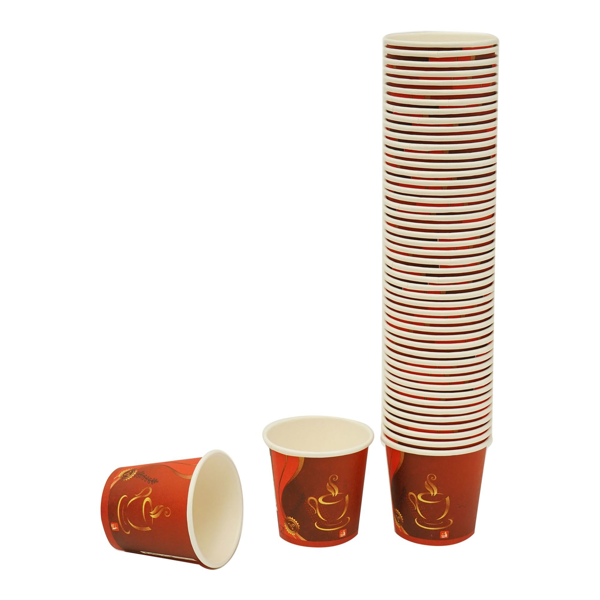 Shop IDEAL PACK Ideal Pack Disposable Paper Cups, 4oz, Pack of 50pcs, Red