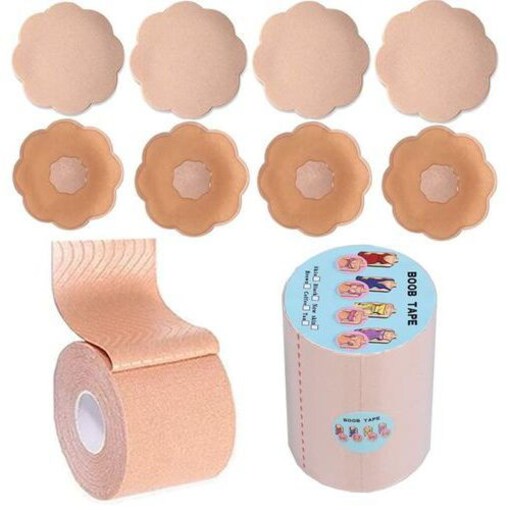 Shop YUANGAOSHOW Yuangaoshow Breast Lift Tape & Backless Nipple Cover Set