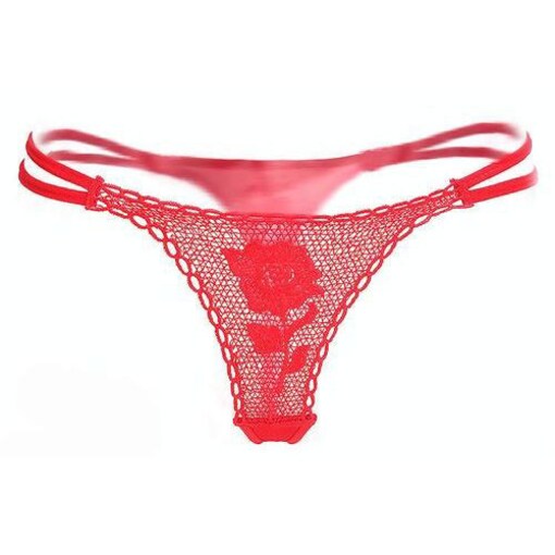 3Pcs Women Floral Lace Bikini Thongs Sexy Panties G-string Briefs