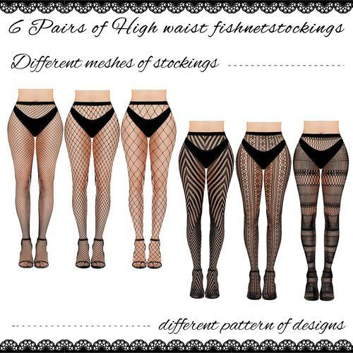 High-Waist Fishnet Stockings