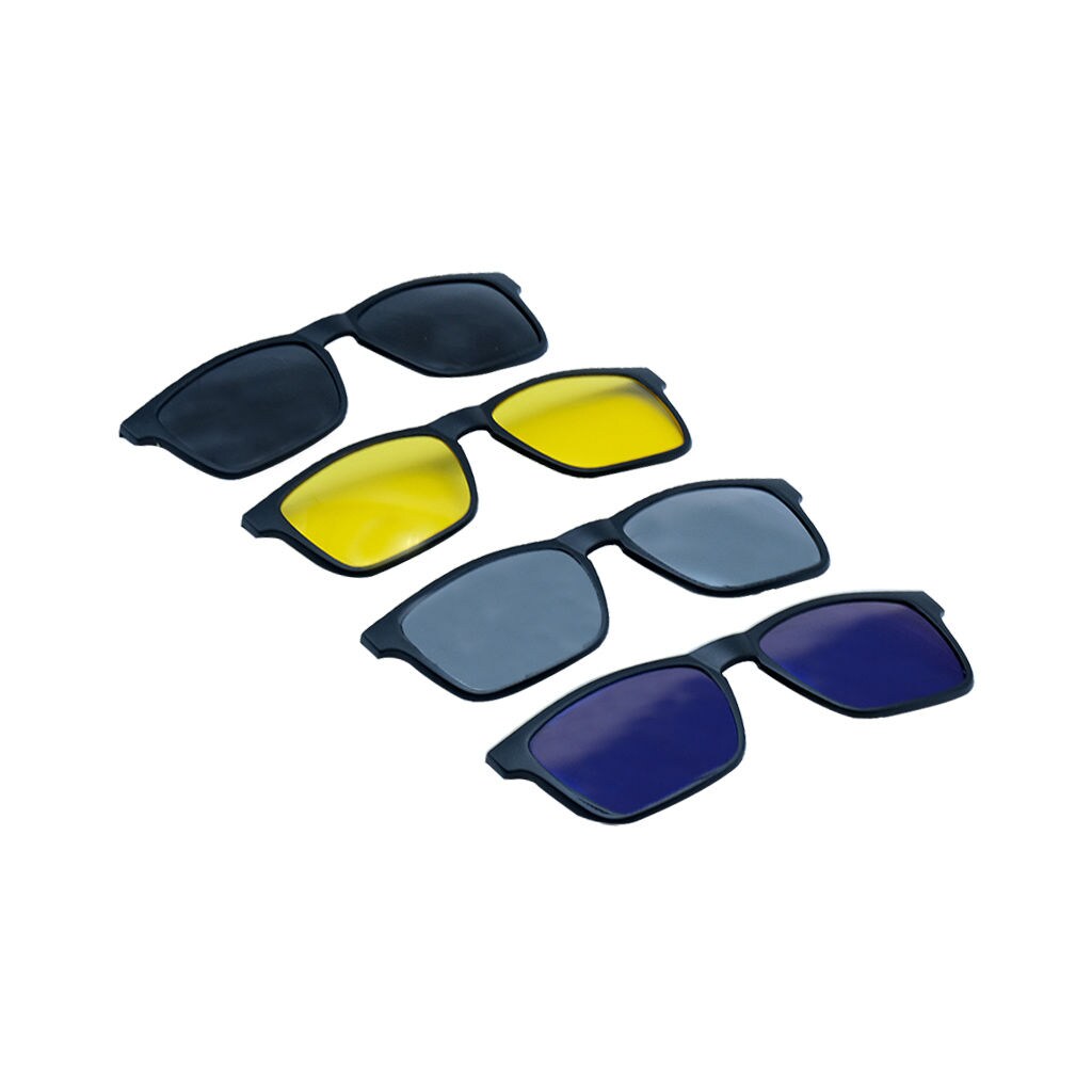 3in1 Screen Glasses with Magnetic Sun and Night Vision Attachment - PEARL