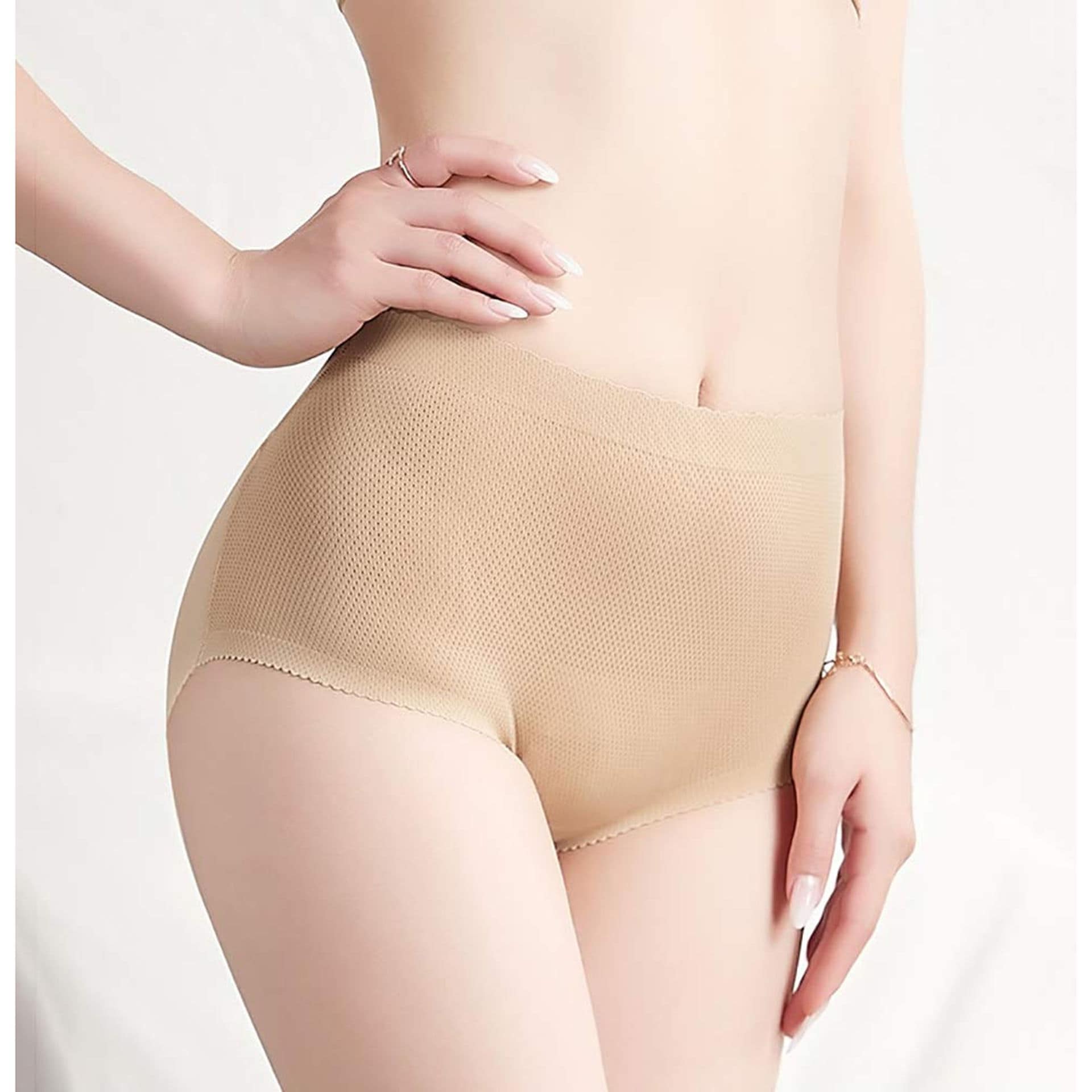 Shop NAOR Naor Women Booty Enhancer Hipster Panty with Foam Butt Pads,  Large, Skin