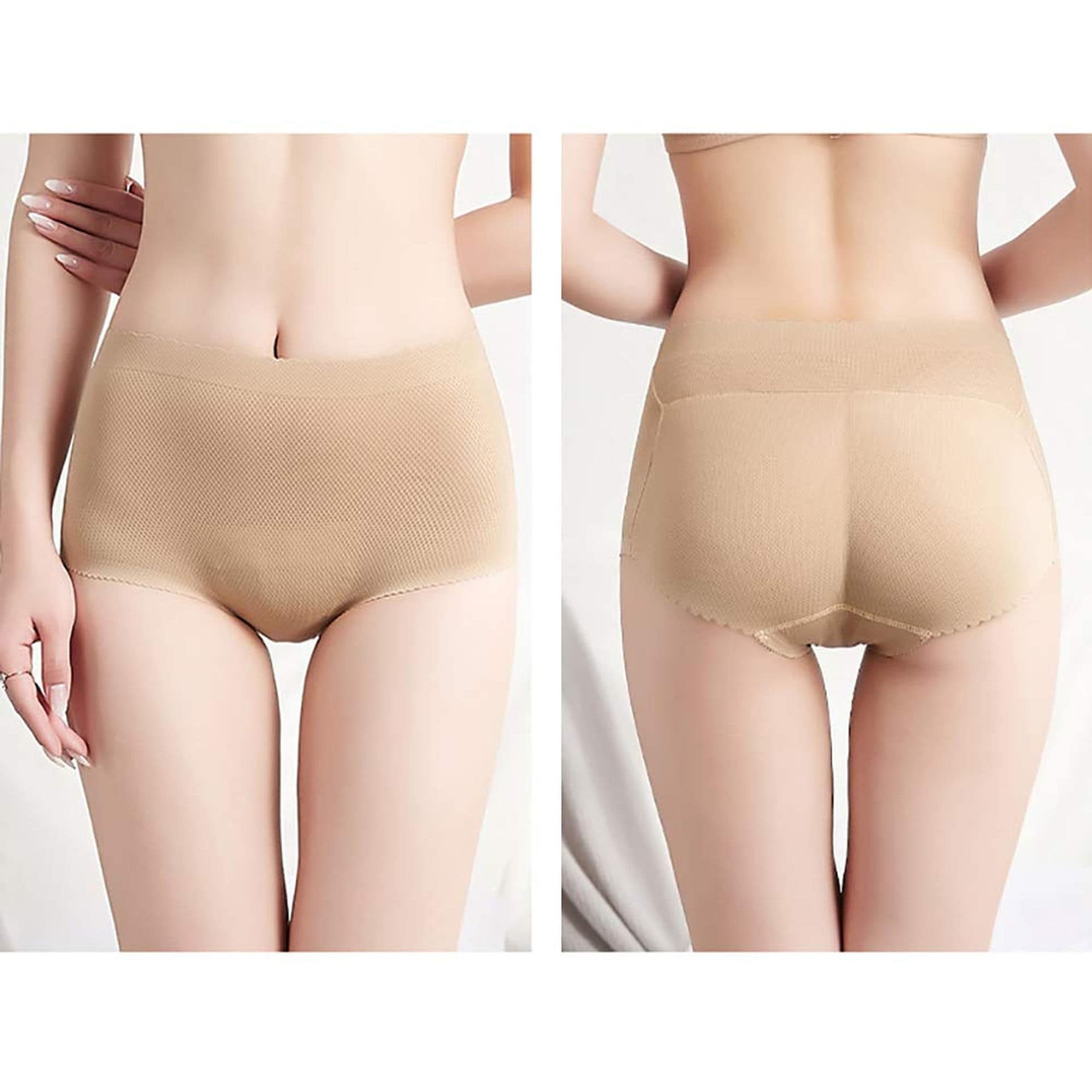 Shop NAOR Naor Women Booty Enhancer Hipster Panty with Foam Butt Pads,  Medium, Skin