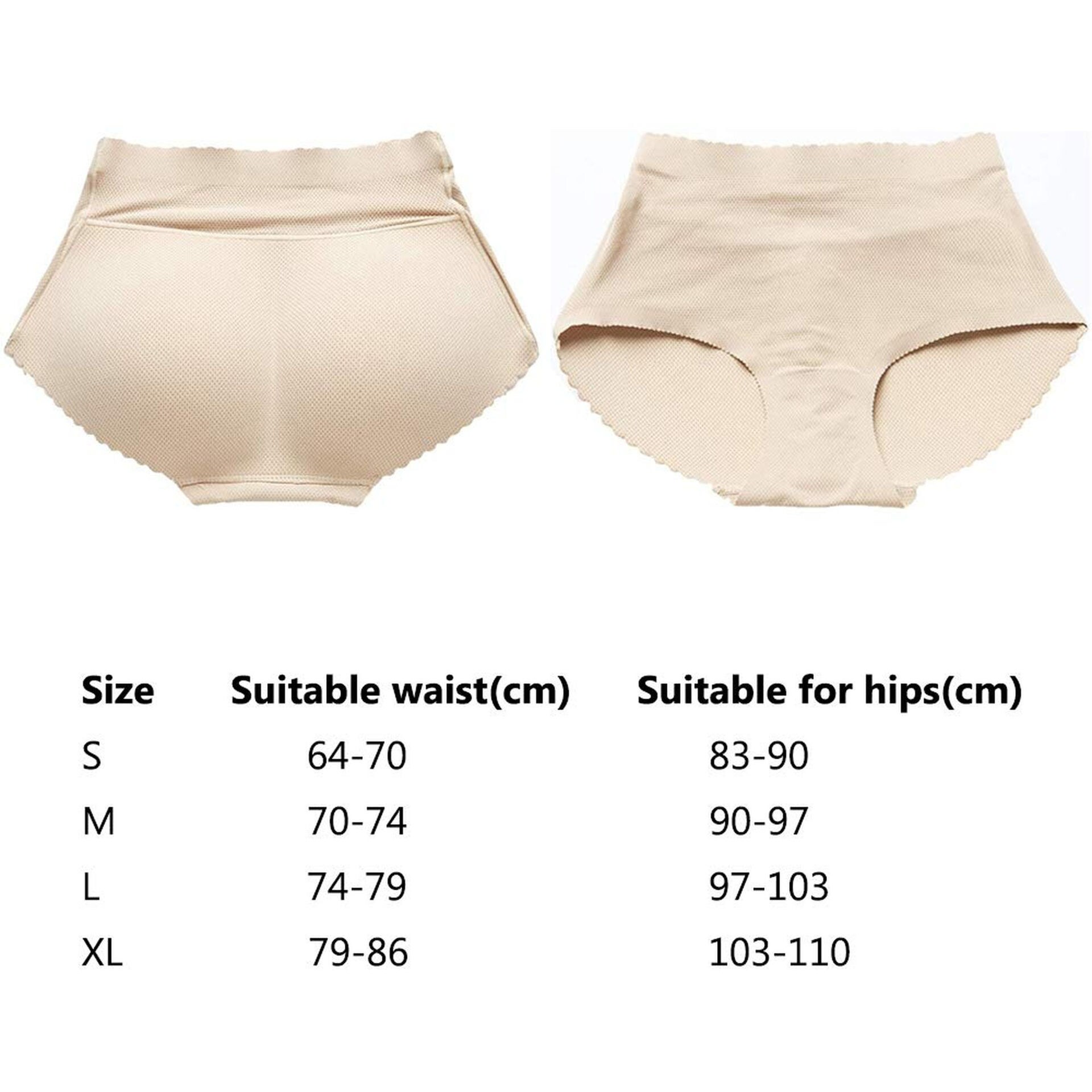 Shop NAOR Naor Women Booty Enhancer Hipster Panty with Foam Butt Pads, Small,  Skin