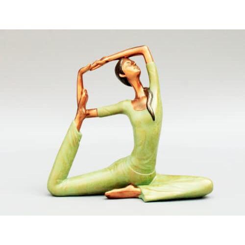 Set of 3 Meditation Yoga Pose Statue Figurine Resin Yoga Figure