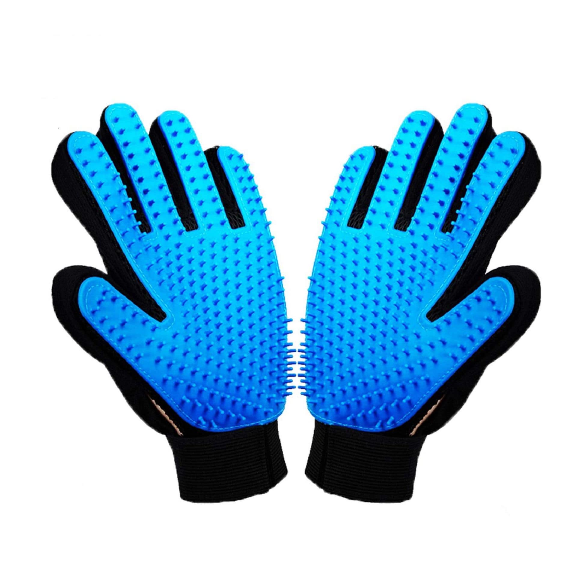 Shop POPOY Popoy Pet Grooming Gloves, Blue