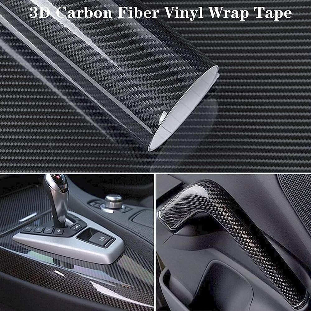 3D Carbon Fibre Effect Vinyl/Tape Adhesive 12 x 8  Decoration/protection/cars