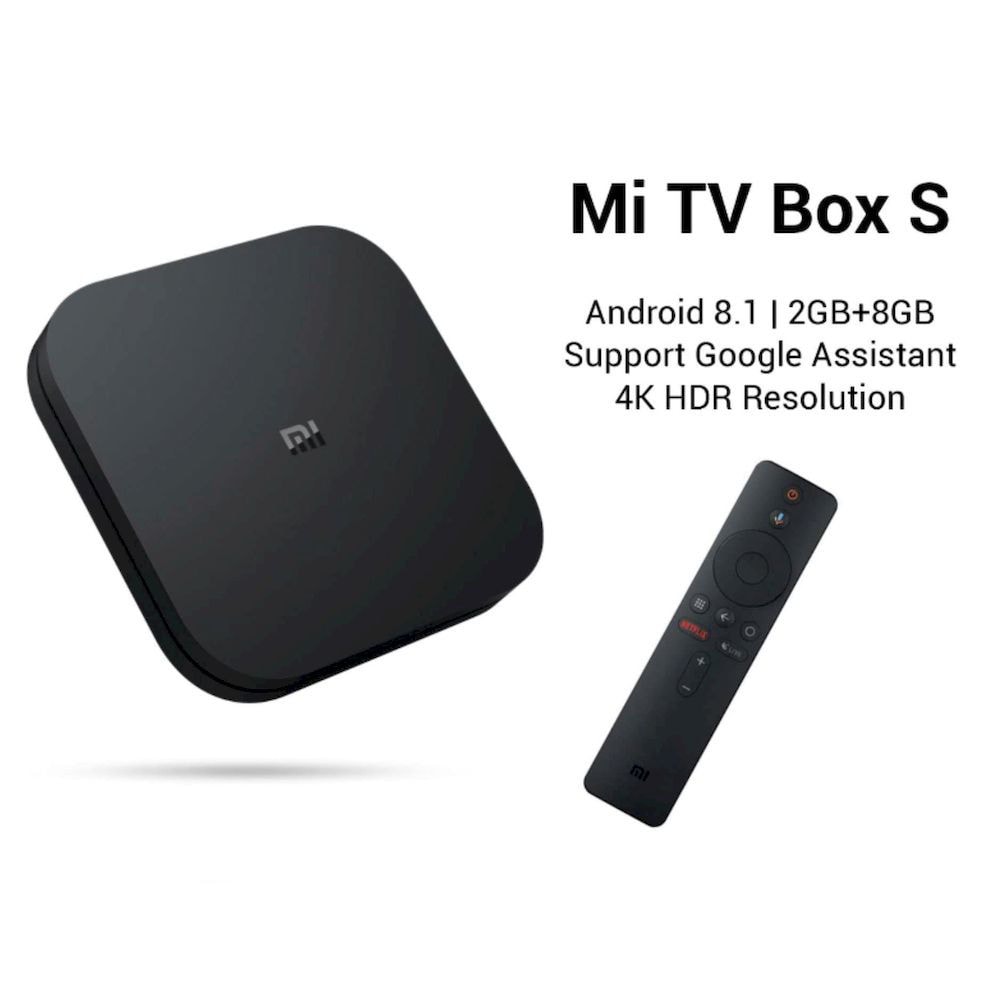 Xiaomi Mi Box S 4K HDR Media Player For Android TV - Black for