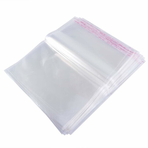 5 x 7 inch Clear PP plastic without adhesive for packaging (100pcs