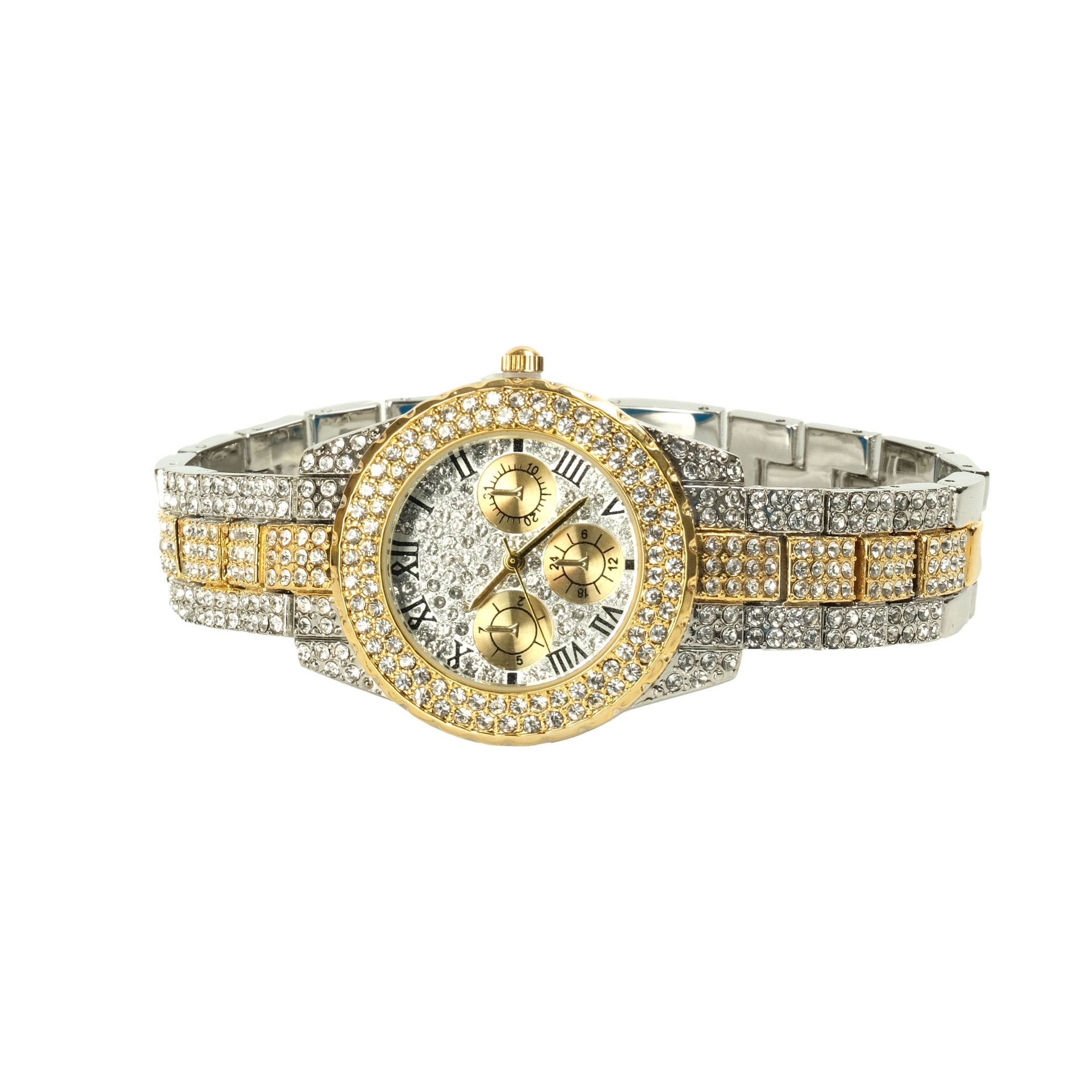 Roseberys London | Baume & Mercier. An 18ct gold quartz bracelet