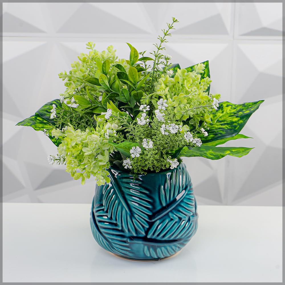 Shop YATAI Yatai Artificial Green Colored Flower Vase for Decor Set