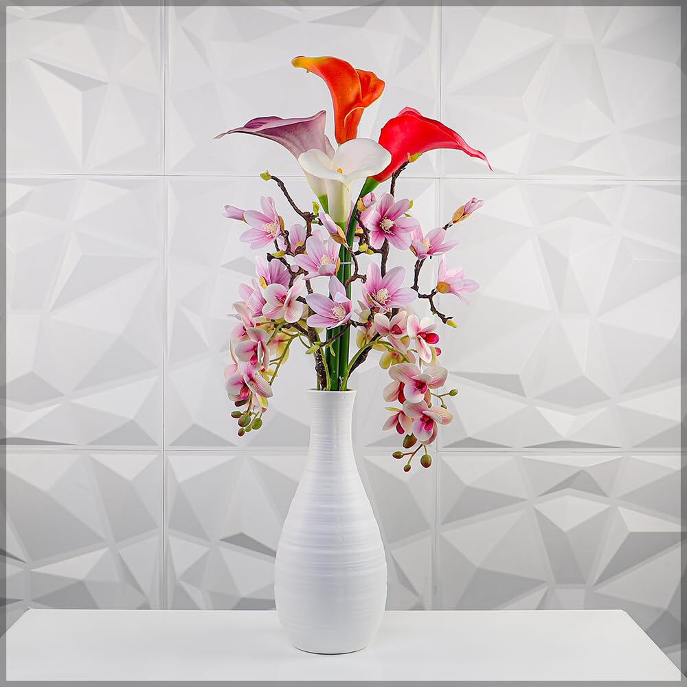 Shop YATAI Yatai Artificial Bunch of Beautiful Flowers Arranged Vase for  Decor