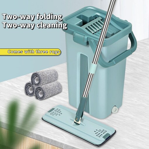 Floor Mopping Bucket Squeeze Cleaning Kit Home Supply - China Spin