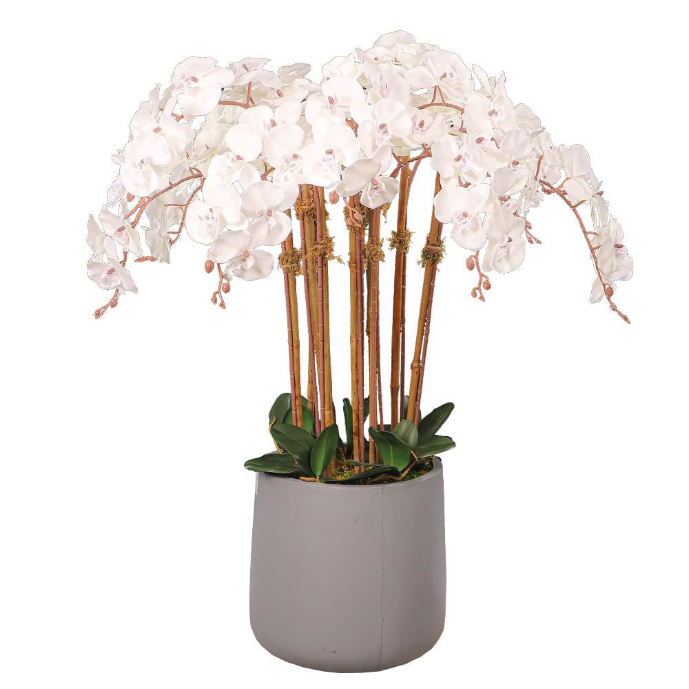 Shop YATAI Yatai Elegant Look Decorations Orchid Flower Vase Set, White